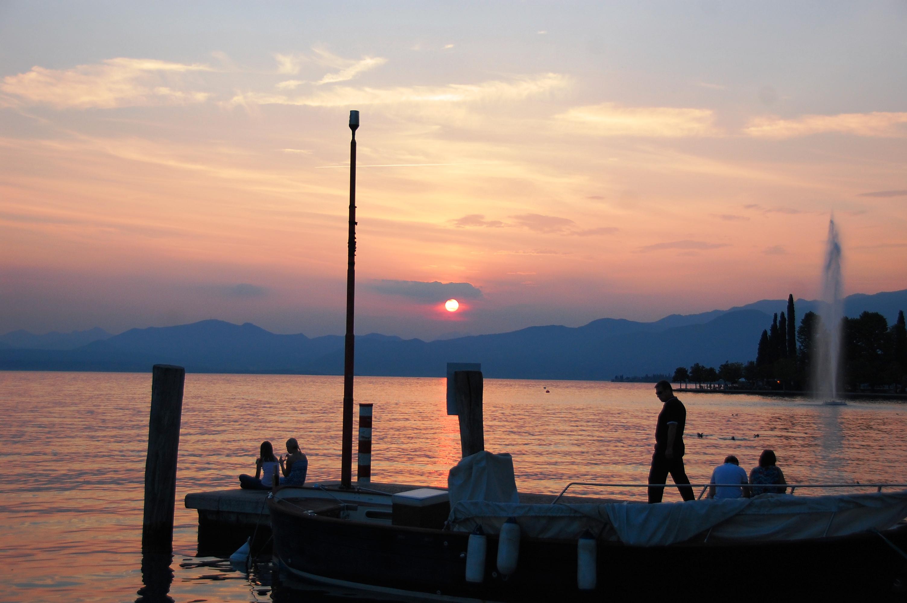 Sonnenuntergang am Gardasee